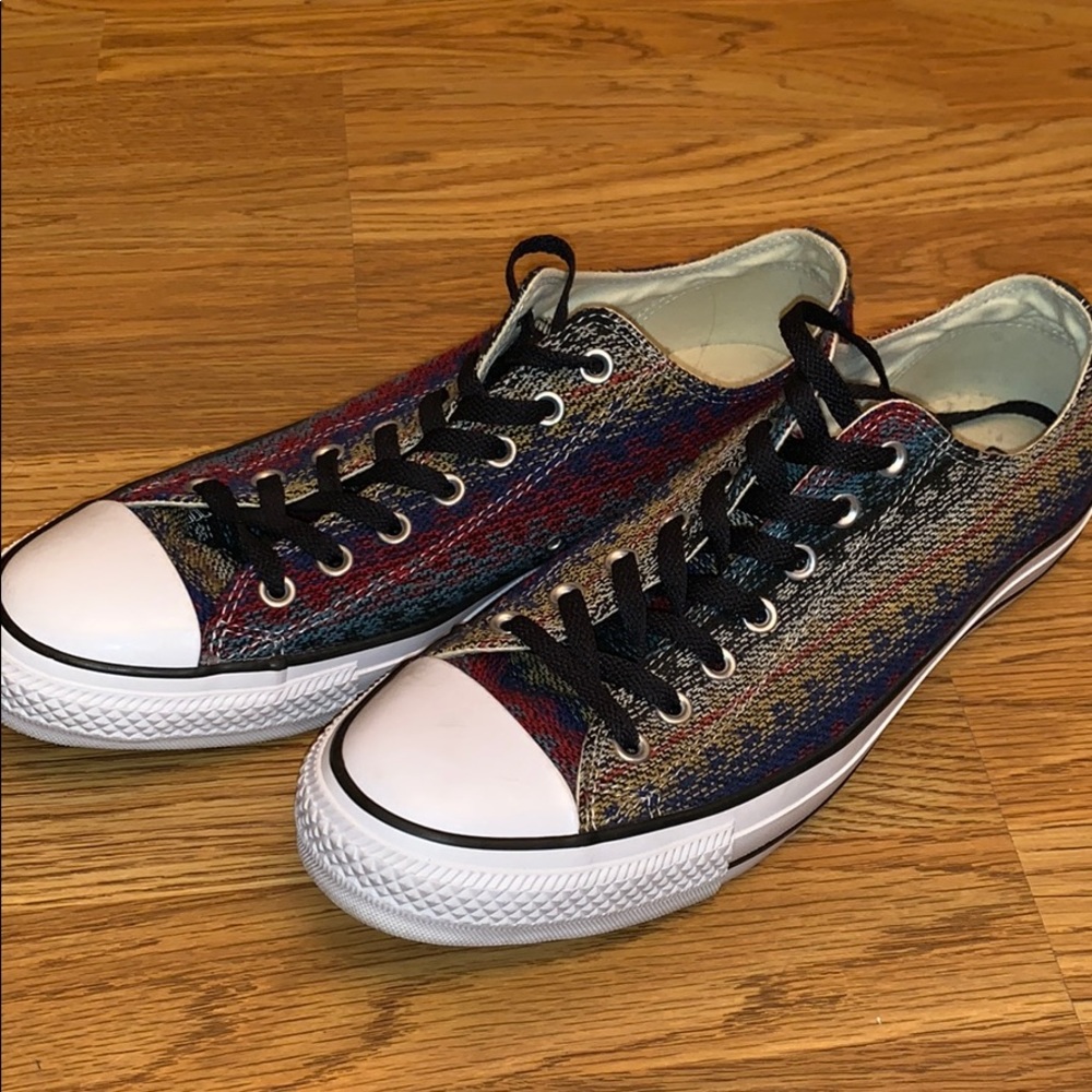 Aztec print Chuck Taylors